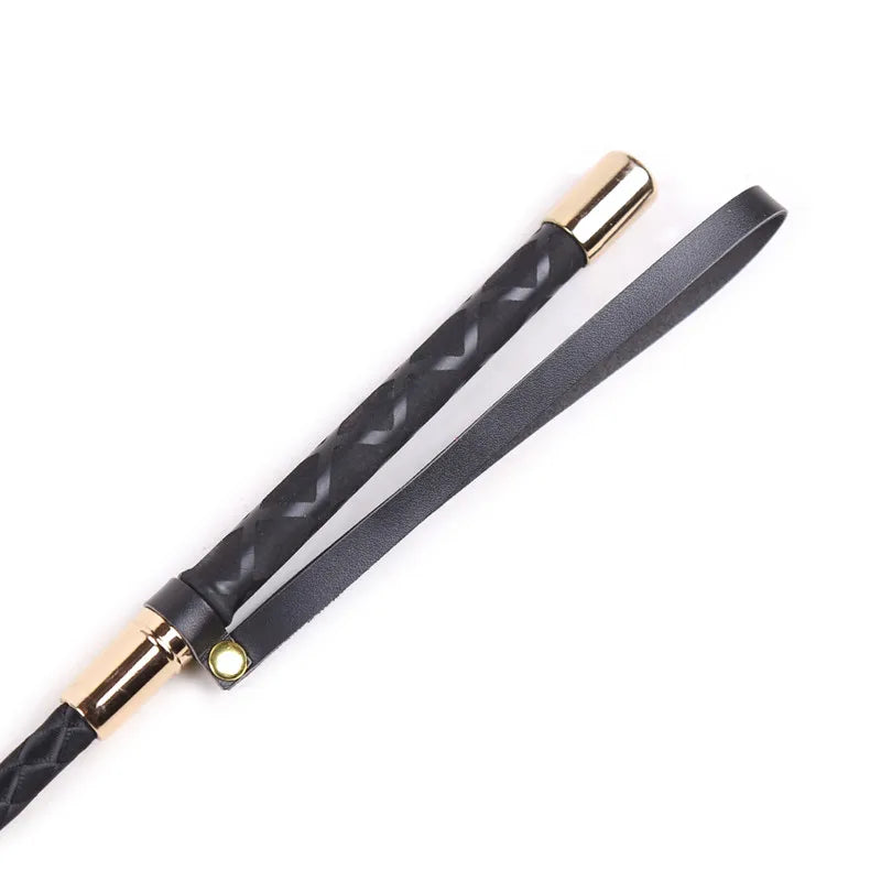 60CM Black PU Leather Spanking Paddle Long Whip Flirting Slave BDSM Bondage Flogger Sex Toys For Woman G Spot Adults Sex Shop 18