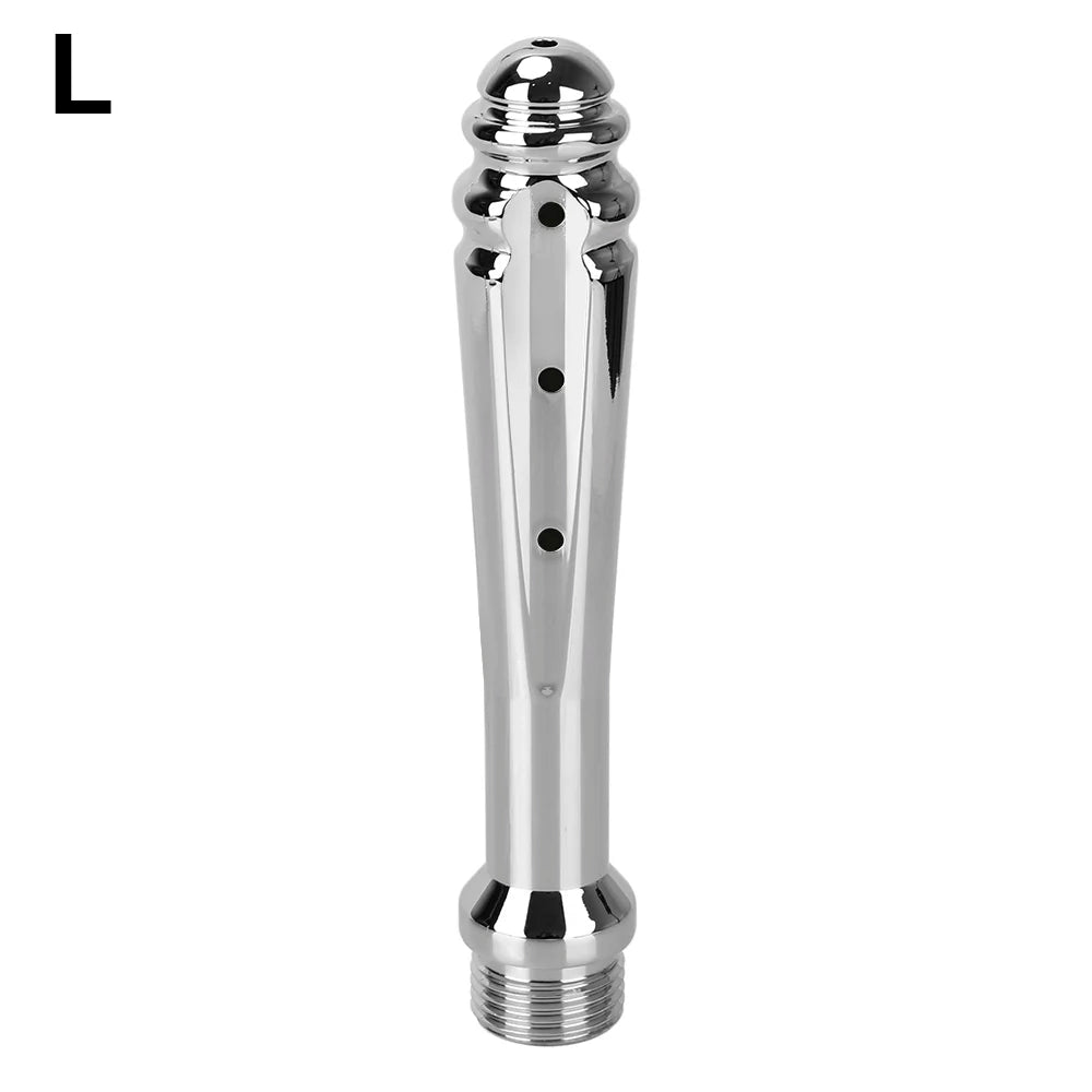 Metal Anal Enema Cleaning Shower Vaginal Wash Colonic Douche Nozzle 7 Holes Side Opening