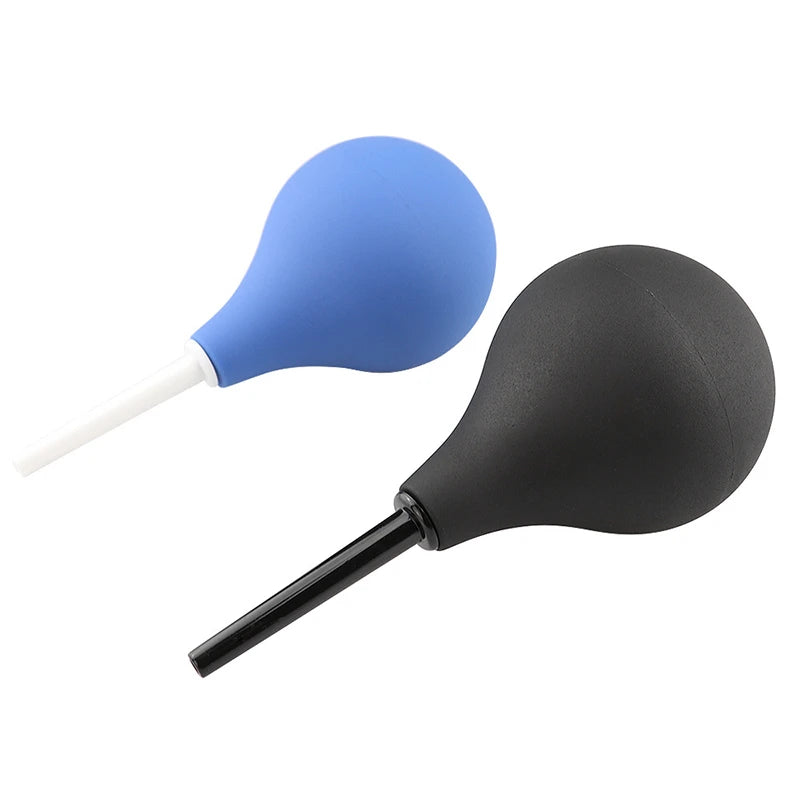 Enema Rectal Shower Cleaning System Silicone Gel Black Ball For Anal Anus Colon Enema Anal Cleaning Anal Plug Adult Products
