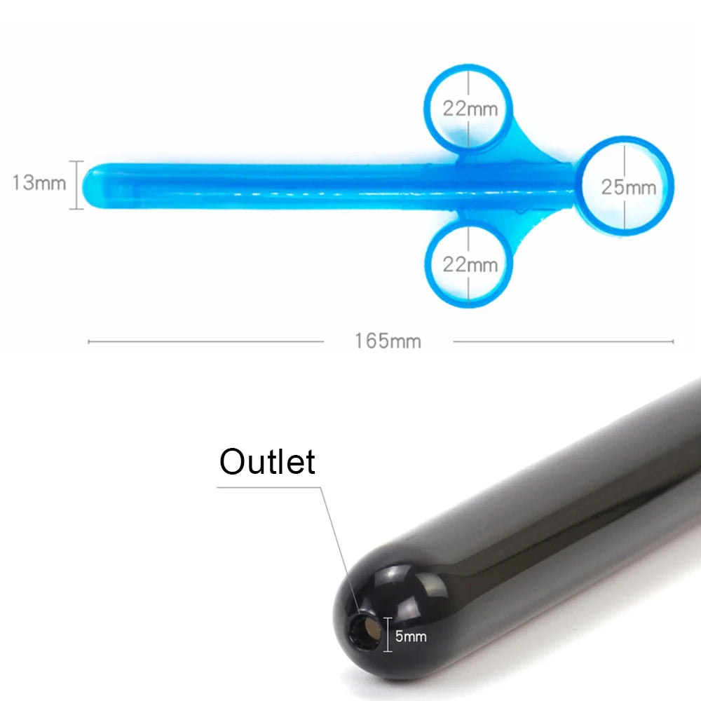 Personal Oil Lubricant Applier Syringe Enema Lubricant Launcher Sex Toys Anal Vaginal Cleaning Tools Enema Injection%