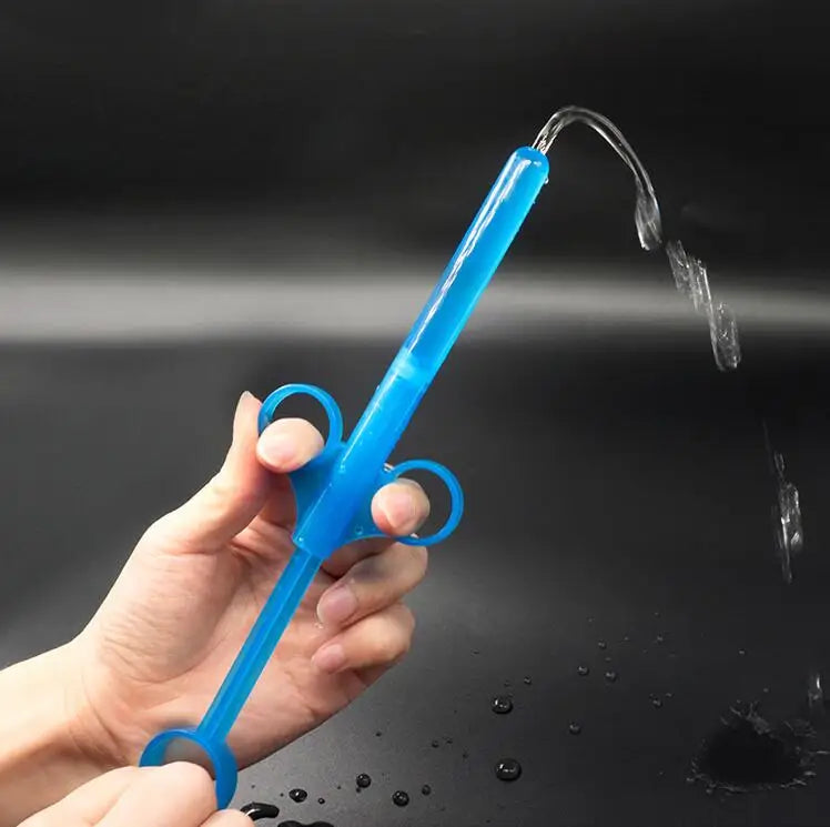 Personal Oil Lubricant Applier Syringe Enema Lubricant Launcher Sex Toys Anal Vaginal Cleaning Tools Enema Injection%