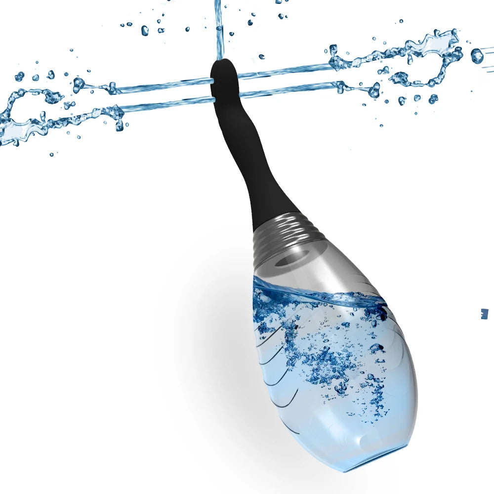 Reusable Silicone Enema Bulb Anal Douche Cleaner for Men Women Colon Cleansing  Anti-Backflow Douche for Easy Cleaning Devices ﻿