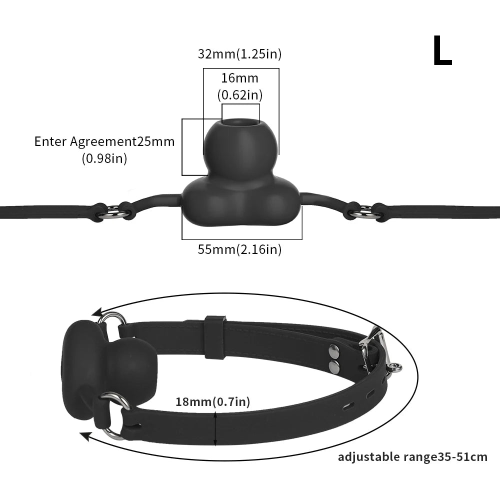 Silicone Mouth Gags BDSM Breathable Ball Gag Adjustable Belt Mouth Adult Games Erotic Sex Toys For Couple Role Play Sexyshop