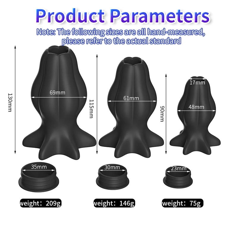 Hollow Anal Plug With Stopper Anal Dilator Anus Tunnel Expansion Prostate Massager Sex Toy Vaginal Anchor Shower Enema Butt Plug