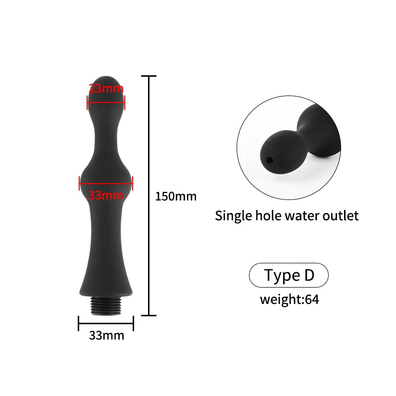 Portable Vagina Anal Anus Enema Syringe Lavement Shower Head For Male Female Analdusche Lavage Cleaning 18+ Erotic Sex Toys