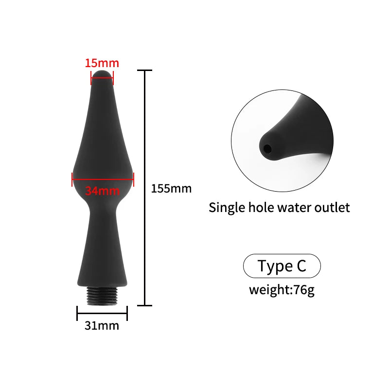 Portable Vagina Anal Anus Enema Syringe Lavement Shower Head For Male Female Analdusche Lavage Cleaning 18+ Erotic Sex Toys