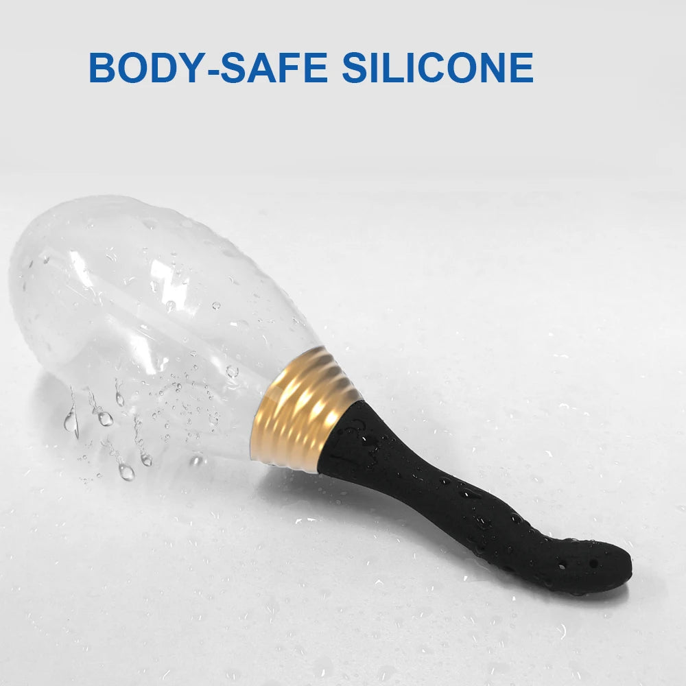 Reusable Silicone Enema Bulb Anal Douche Cleaner for Men Women Colon Cleansing  Anti-Backflow Douche for Easy Cleaning Devices ﻿