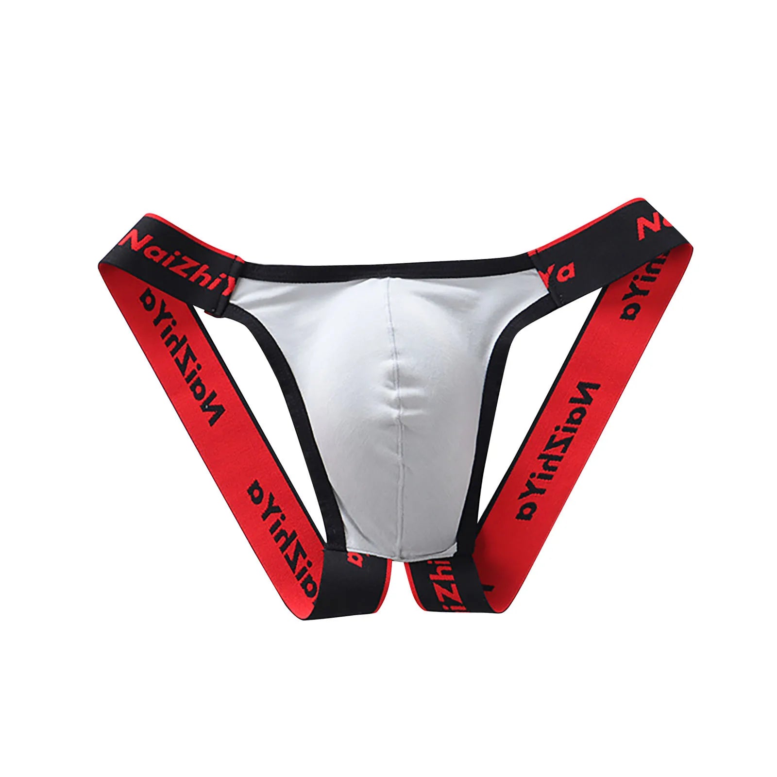 1pc Men's Briefs Thongs Patchwork Low Waist U-Convex Pouch Panties Open Rear Underwear Underpants Lingerie G-Strings For Man