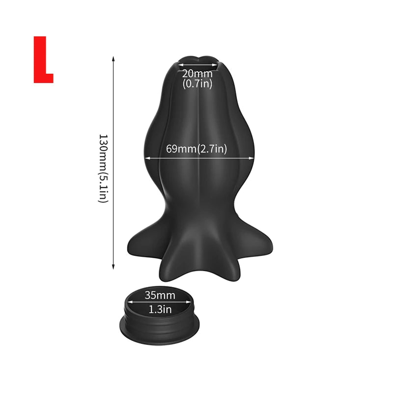 Hollow Anal Plug With Stopper Anal Dilator Anus Tunnel Expansion Prostate Massager Sex Toy Vaginal Anchor Shower Enema Butt Plug