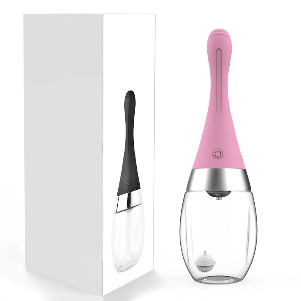 Anal Cleaner Silicone Health Automatic Enema Sex Colon Vaginal Tool Anal Plug Butt Douche Shower Cleaning Enemator for Men Women
