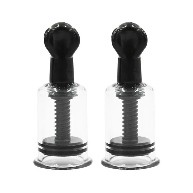 2pcs BDSM Adult Nipple Suction Cup Breast Clitoris Sucker Erotic Nipple Clamp Pump Adult Game Breast-fed Sex Toys for Women Men