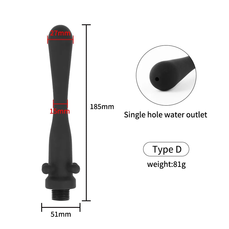 Portable Vagina Anal Anus Enema Syringe Lavement Shower Head For Male Female Analdusche Lavage Cleaning 18+ Erotic Sex Toys